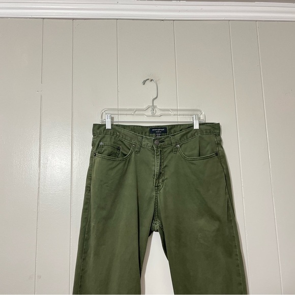 Banana Republic Straight Leg Jeans Green Size 33x32 - Picture 4 of 11